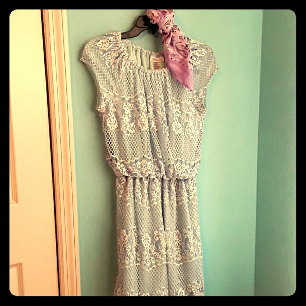 A Lacy blue dress(accessories not included)